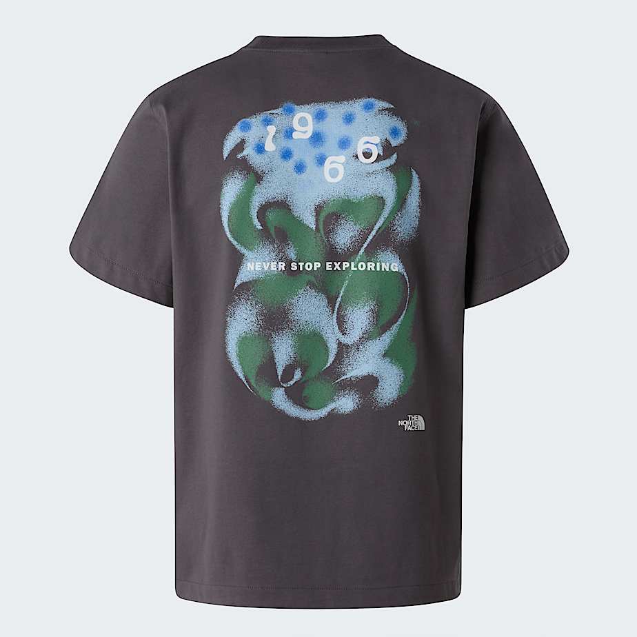 The North Face Unisex 1966 Motion Relaxed Graphic T-shirt Anthracite Grey