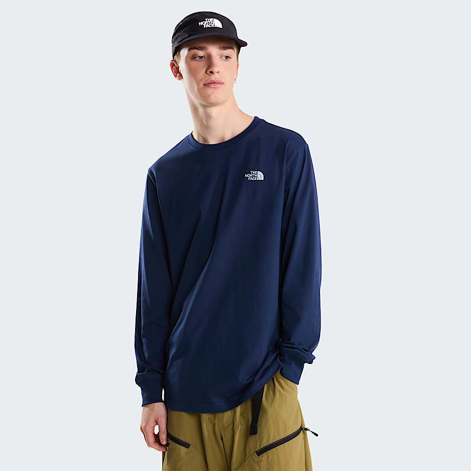 The North Face Men's Evolution Simple Dome Regular Long-sleeve T-shirt Summit Navy Size S male