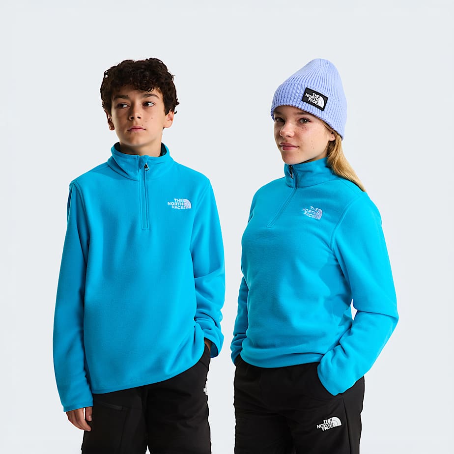 The North Face Teens' Glacier 1/4 Zip Fleece Meridian Blue
