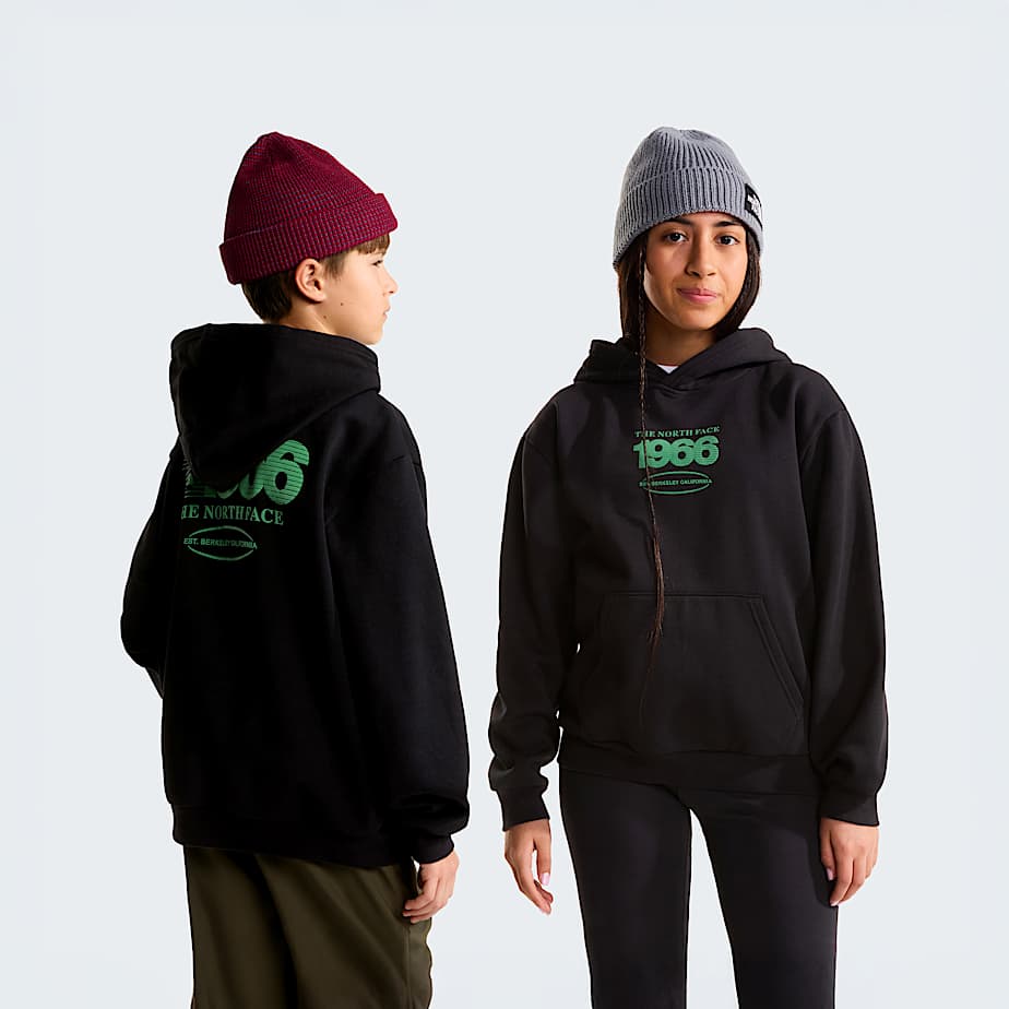 The North Face Teens' Track Relaxed Graphic Hoodie Tnf Black
