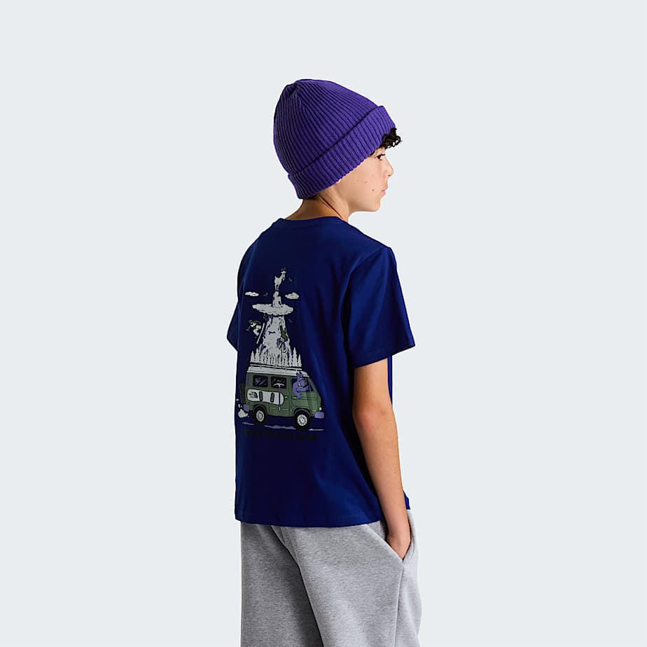 The North Face Boys' Outdoor Regular Graphic T-shirt Bold Blue