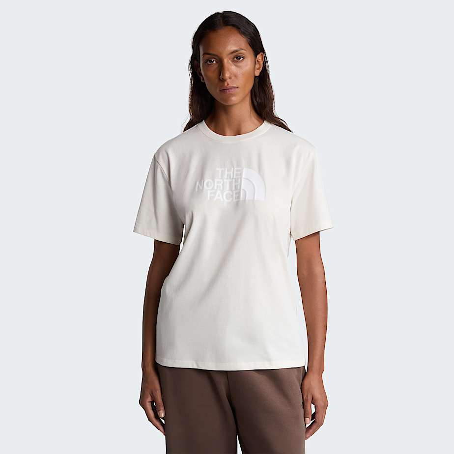 The North Face Women's Evolution Half Dome Relaxed T-shirt White Dune-tnf White