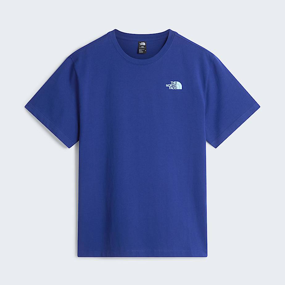 The North Face Men's Vintage Mountain Relaxed T-shirt Bold Blue-summit Gold