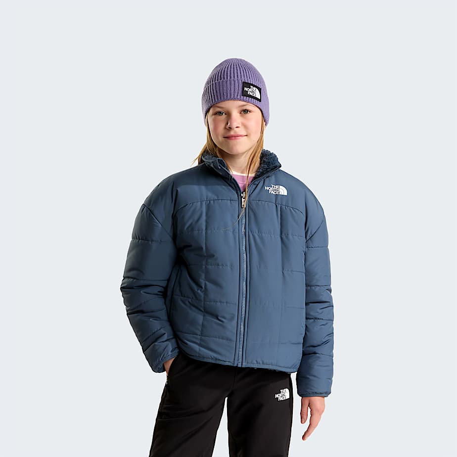 The North Face Girls' Reversible Shasta Full-zip Jacket Granite Grey