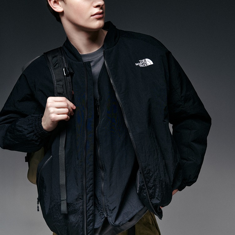 Insulated jacket banner puffer jackets
