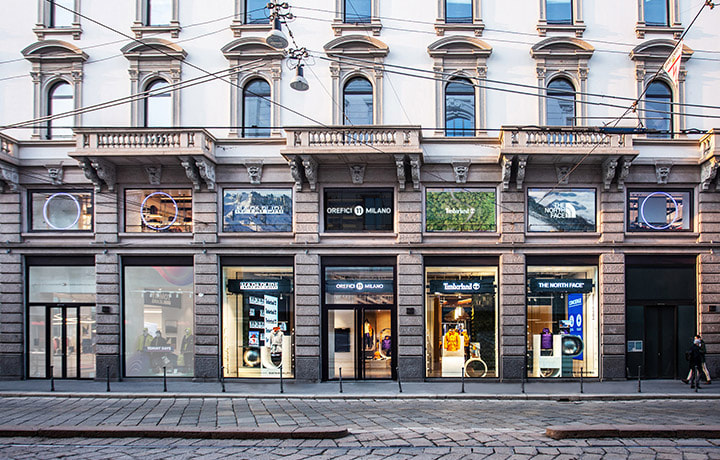 North face milano negozio best sale