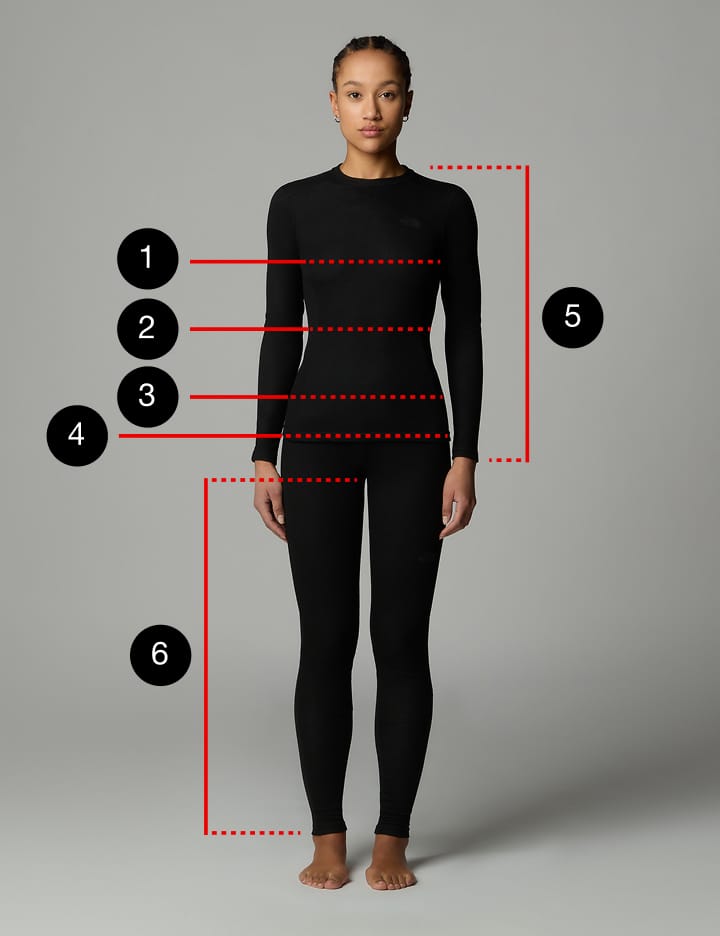 North face xs size chart hotsell