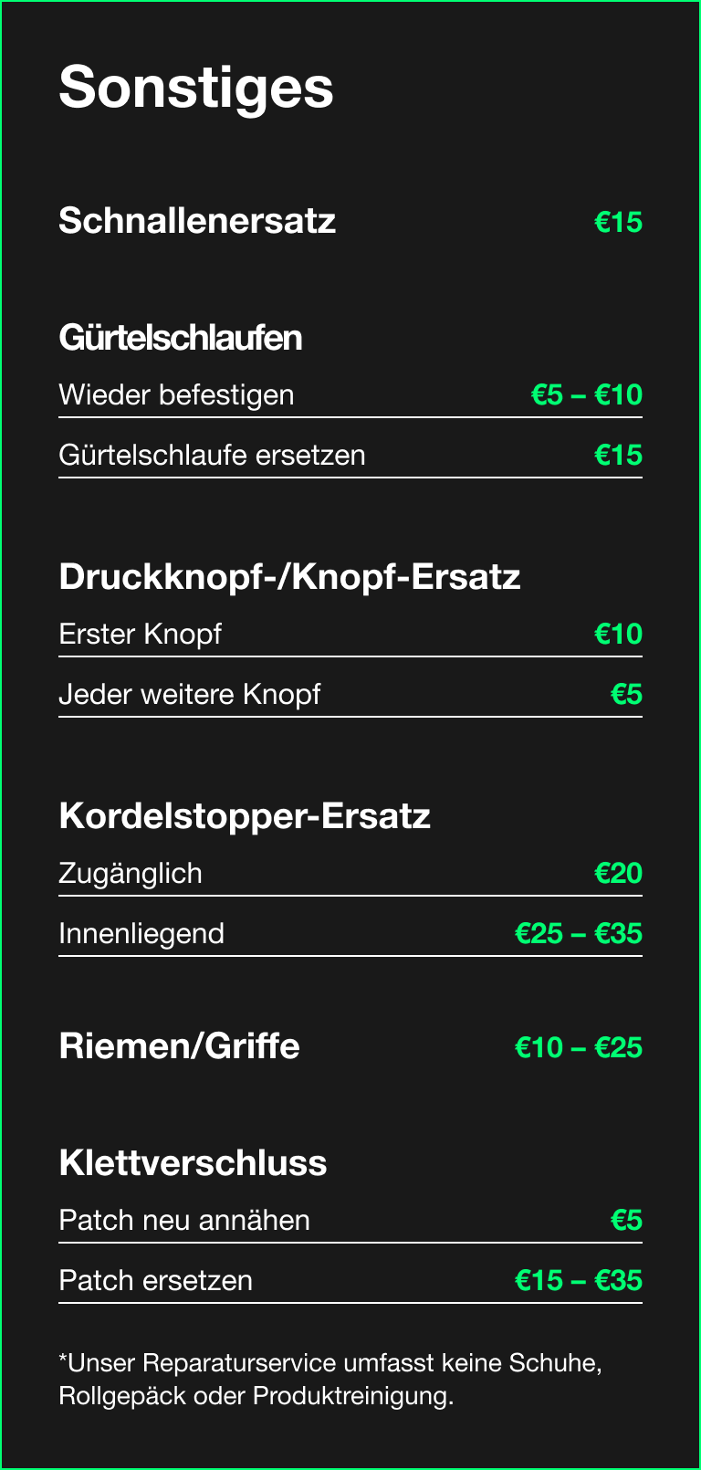 pricing