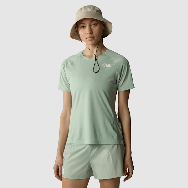 The North Face Summit High Trail Run T-shirt Für Damen Misty Sage Größe L female