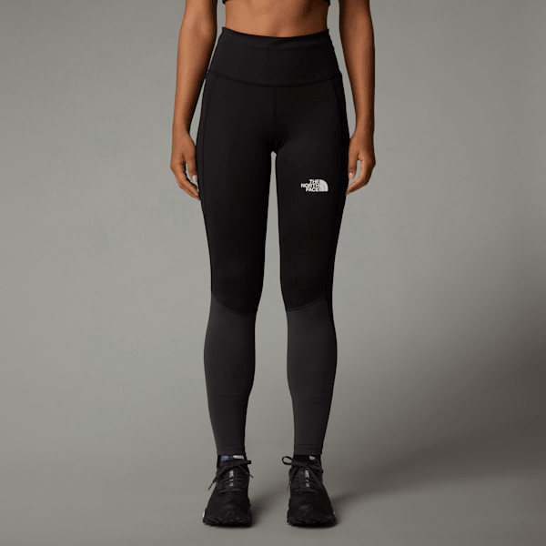 The North Face Trail Run Leggings Für Damen Tnf Black-asphalt Grey-npf Größe L female