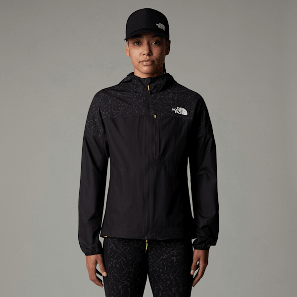 The North Face Higher Run Windjacke Für Damen Tnf Black-tnf Black Trail Reflective Print Größe S female