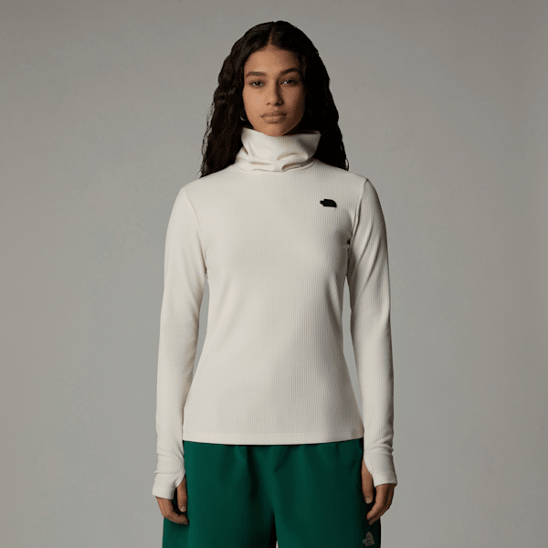 The North Face Rollkragen-langarm-top Für Damen White Dune Größe M female