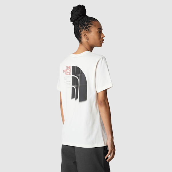 The North Face Graphic T-shirt Für Damen White Dune Größe S female