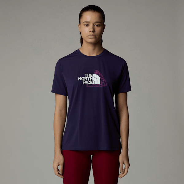 The North Face Foundation Mountain T-shirt Für Damen Eternal Purple Größe XS female