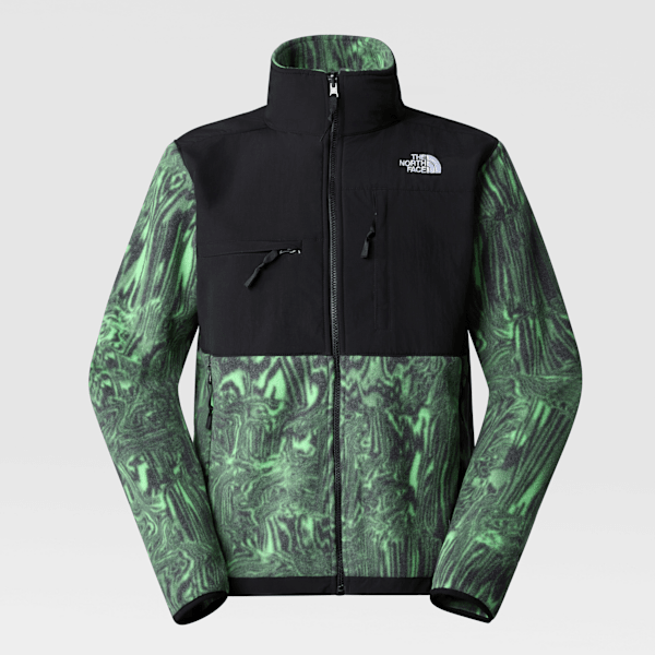 The North Face Denali Jacke Für Herren Chlorophyll Green Digital Distortion Print-tnf Black Größe M male