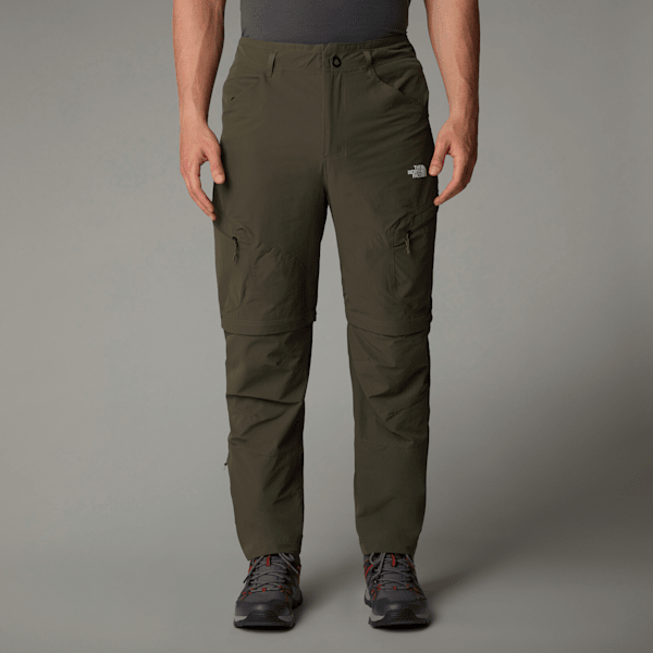 The North Face Exploration Schmal Geschnittene Zip-off-hose Für Herren New Taupe Green-npf Größe 38 male