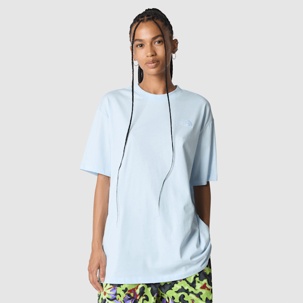 The North Face Simple Dome T-shirt In Oversize Für Damen Barely Blue Größe M female