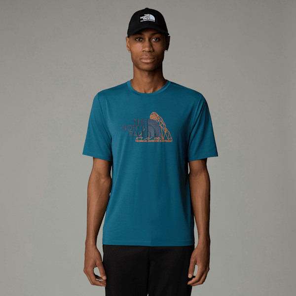 The North Face Foundation Mountain T-shirt Für Herren Mallard Blue Größe XL male