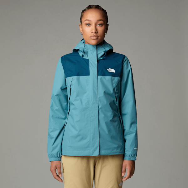 The North Face Antora Jacke Für Damen Algae Blue-midnight Petrol Größe L female