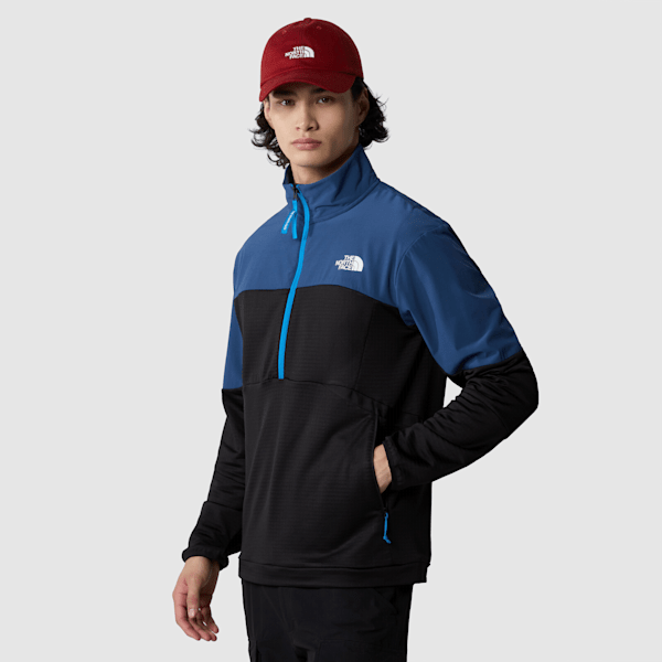 The North Face Kikash Jacke Mit-1/2-langem Rv Für Herren Tnf Black - Shady Blue Größe XS male