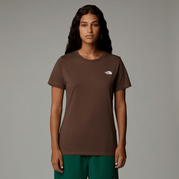 The North Face Simple Dome T-shirt Für Damen Smokey Brown Größe XS female