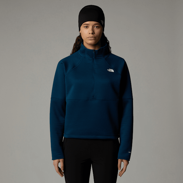 The North Face Vertical Thermal Fleece Mit 1/4-langem Rv Für Damen Midnight Petrol Größe L female