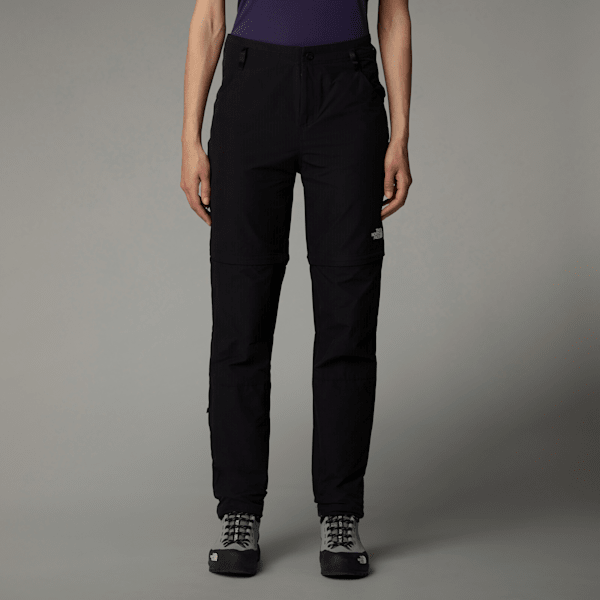 The North Face Exploration Gerade Geschnittene Zip-off-hose Für Damen Tnf Black-npf Größe 10 female