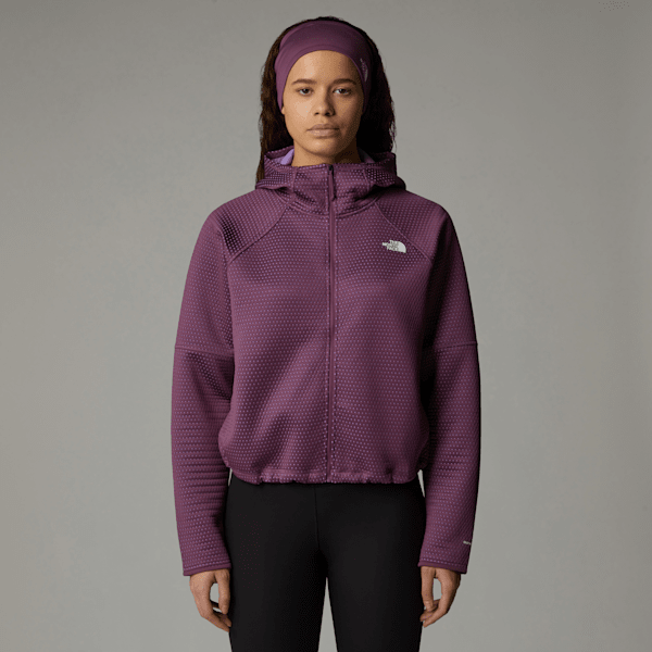 The North Face Vertical Thermal Kapuzenjacke Mit Durchgehendem Rv Für Damen Midnight Mauve Größe S female