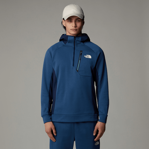 The North Face Mountain Athletics Fleece-kapuzenjacke Mit 1/4-langem Rv Für Herren Shady Blue-summit Navy Größe M male