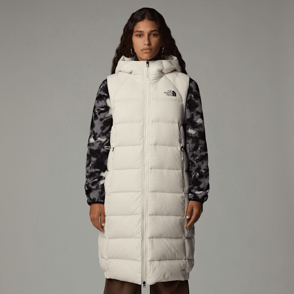 The North Face Hyalite Lange Daunenweste Für Damen White Dune-npf Größe XL female