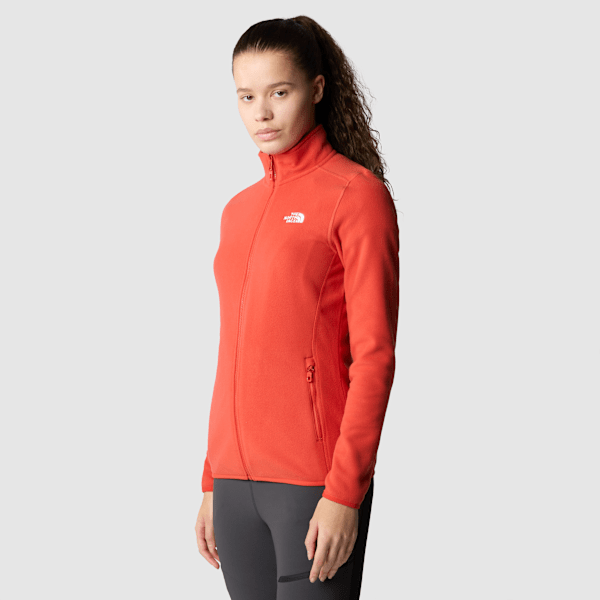 The North Face 100 Glacier Fleece Mit Durchgehendem Rv Für Damen Auburn Glaze Größe XL female