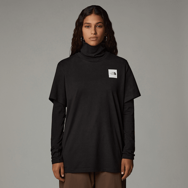 The North Face Fine Relaxt Geschnittenes T-shirt Für Damen Tnf Black Größe M female