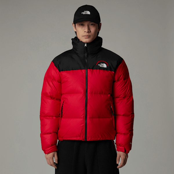 The north face nuptse jacket black mens sale