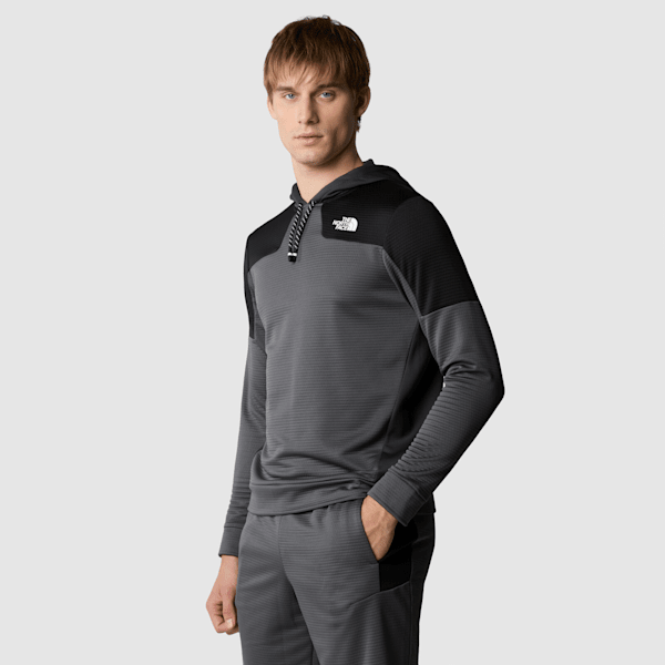 The North Face Fleece-kapuzenpulli Für Herren Anthracite Grey-tnf Black-asphalt Grey Größe S male