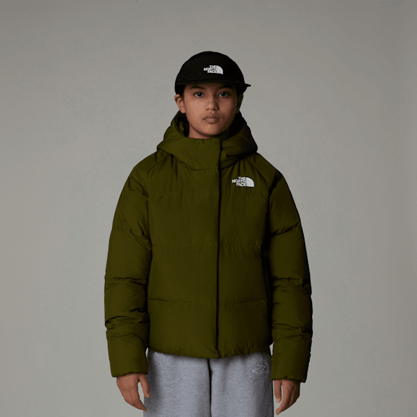 The North Face North Daunenjacke Mit Kapuze Für Mädchen Forest Olive Größe L female