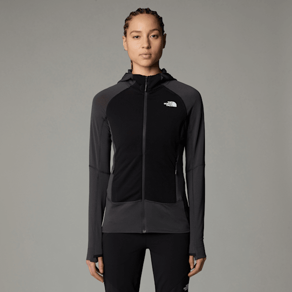 The North Face Bolt Polartec® Power Grid™ Kapuzenjacke Für Damen Asphalt Grey-tnf Black-npf Größe XL female