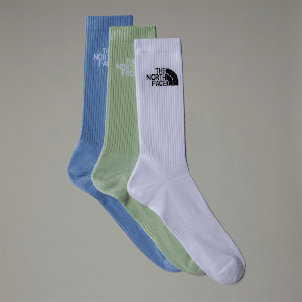 The North Face Multi Sport Gepolsterte Crew-socken Tnf White-misty Sage-steel Blue Größe L male