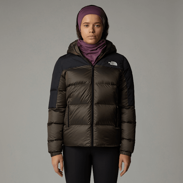 The North Face Diablo 2.0 Daunenjacke Mit Kapuze Für Damen Smokey Brown Black Heather-tnf Black Größe S female