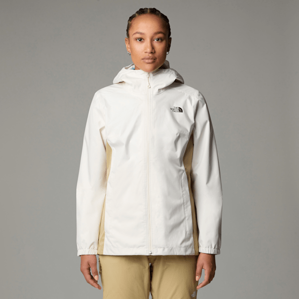 The North Face Quest Zip-in-jacke Für Damen White Dune-khaki Stone Größe L female