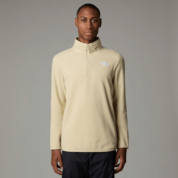 The North Face 100 Glacier Fleece Mit 1/4-langem Rv Für Herren Gravel-npf Größe XS male