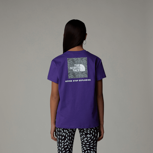 The North Face Redbox Relaxt Geschnittenes T-shirt Für Mädchen Peak Purple Größe L female