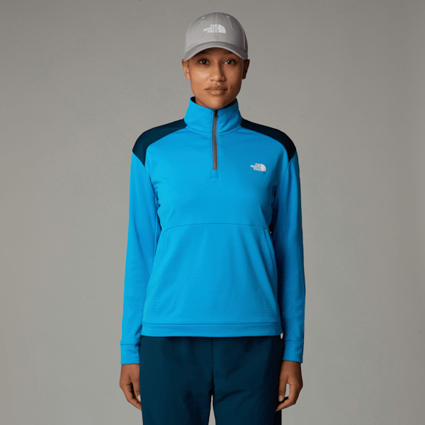 The North Face Kikash Sweatshirt Mit-1/4-langem Rv Für Damen Belay Blue Größe M female