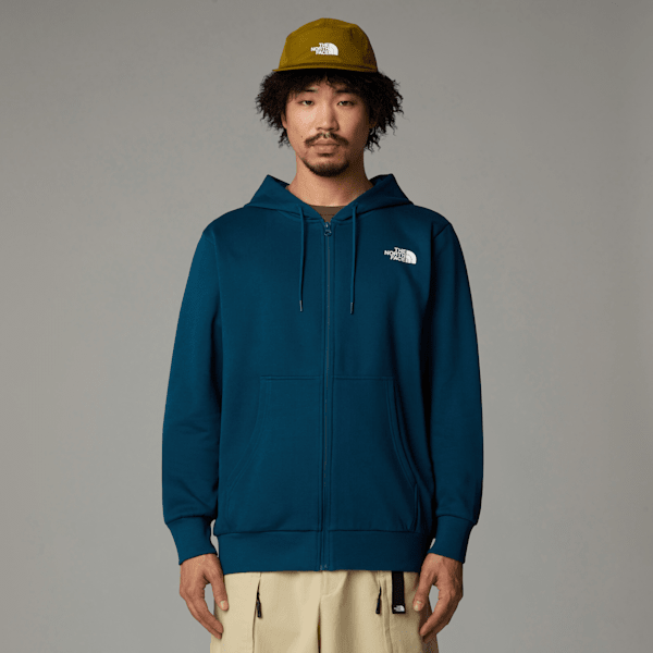 The North Face Simple Dome Kapuzenpulli Mit Durchgehendem Rv Für Herren Midnight Petrol Größe M male