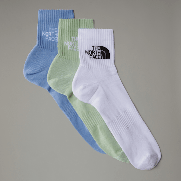 The North Face Multi Sport Gepolsterte 1/4-lange Socken Tnf White-misty Sage-steel Blue Größe XS male