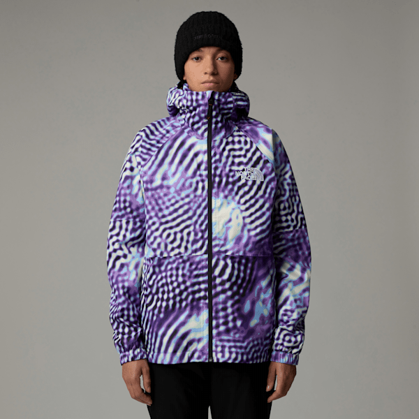 The North Face Build Up Jacke Für Damen Peak Purple The Lift Print Größe XL female