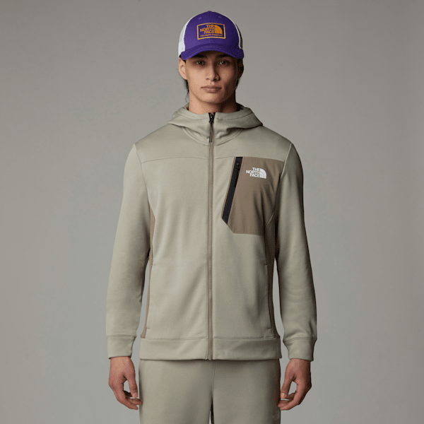 The North Face Mountain Athletics Fleece Mit Durchgehendem Rv Für Herren Clay Grey/cavern Grey Größe L male