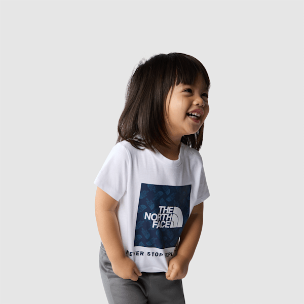 The North Face Box Infill T-shirt Mit Aufdruck Für Babys Tnf White Größe 0-3 Monate unisex