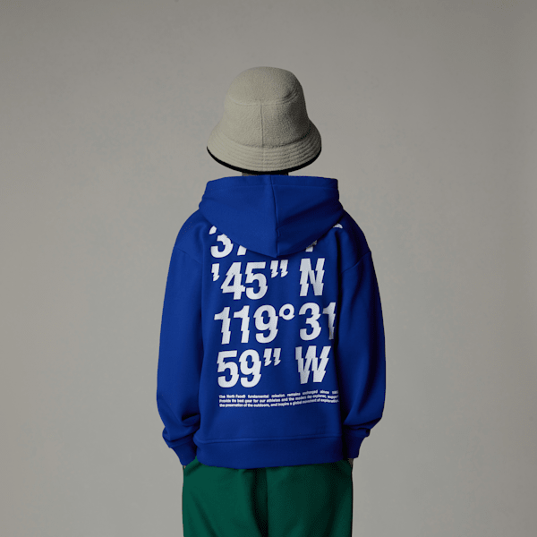 The North Face Coordinates Kapuzenpulli Mit Grafik In Oversize Für Jungen Tnf Blue Größe XL male