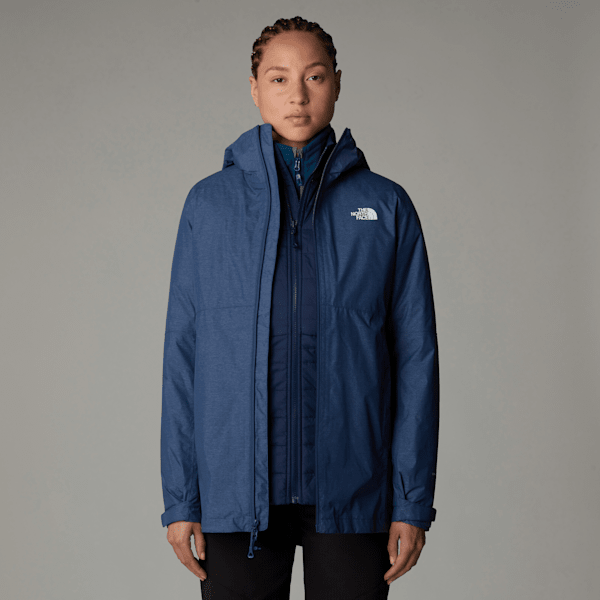 The North Face Hikesteller Triclimate Jacke Für Damen Shady Blue White Heather-summit Navy-npf Größe XXL female