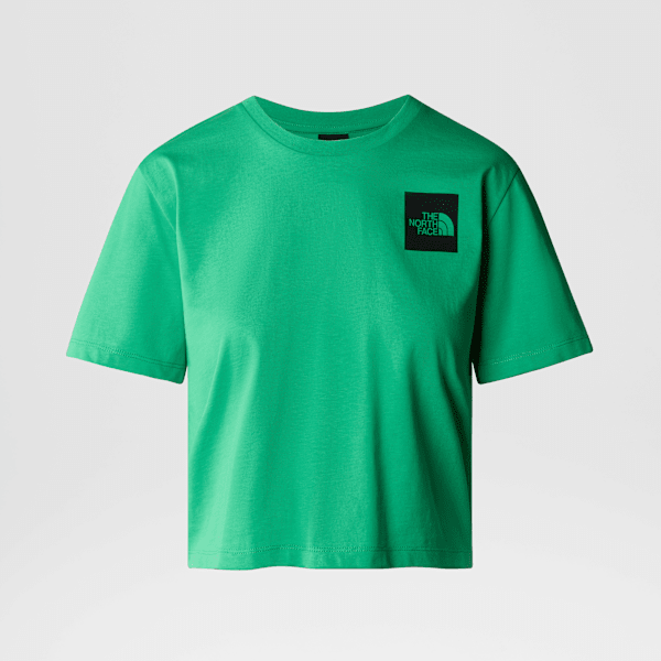 The North Face Fine Kurzgeschnittenes T-shirt Für Damen Optic Emerald Größe S female